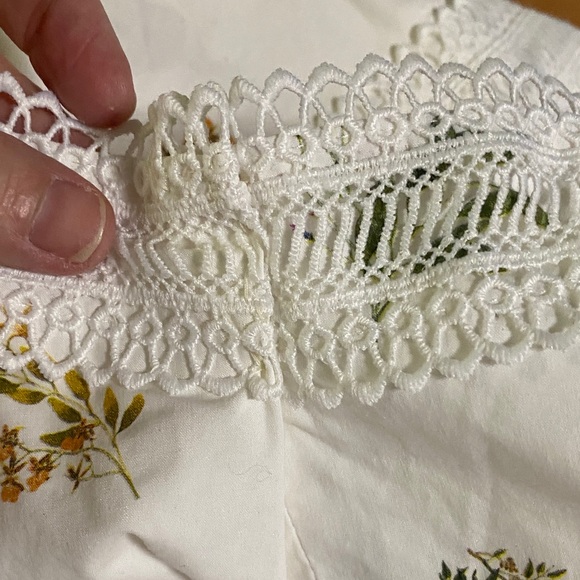 ANTONIO MELANI White Floral Button Down Lined Lace Maxi Sundress Quality Luxury - Picture 10 of 16